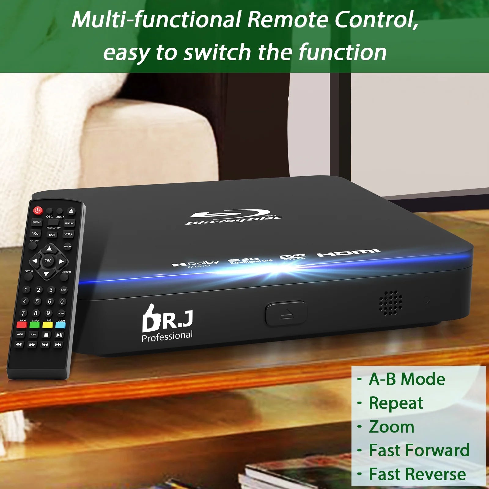 Mini 1080P Blu Ray DVD Player with HDMI U49326