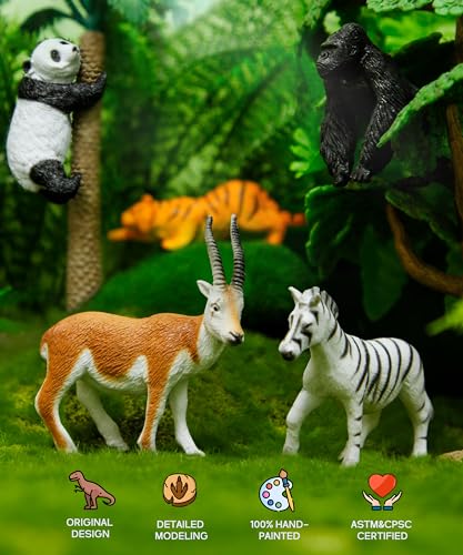 12 PCS Plastic Animal Figurines L812