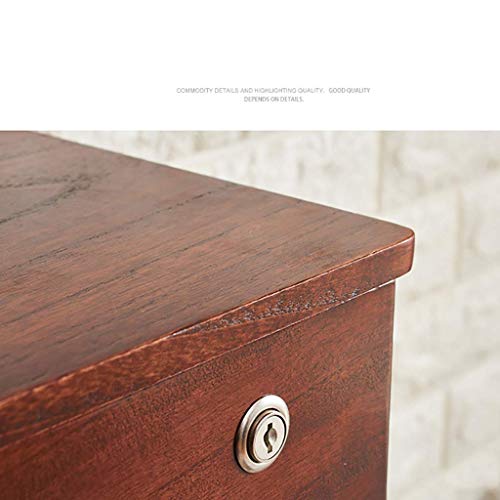 Solid Wood File Cabinet with Lock X188744