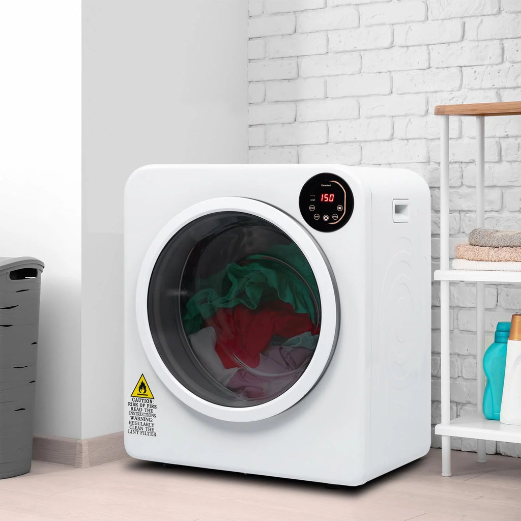 White 3.5 Cu.Ft Stainless Steel Compact Electric Clothes Dryer K354644