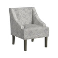 Velvet Swoop Arm Accent Chair Suri Blue T354
