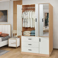 Wooden Wardrobe Closet with 3 Drawers and 2 Doors C8578