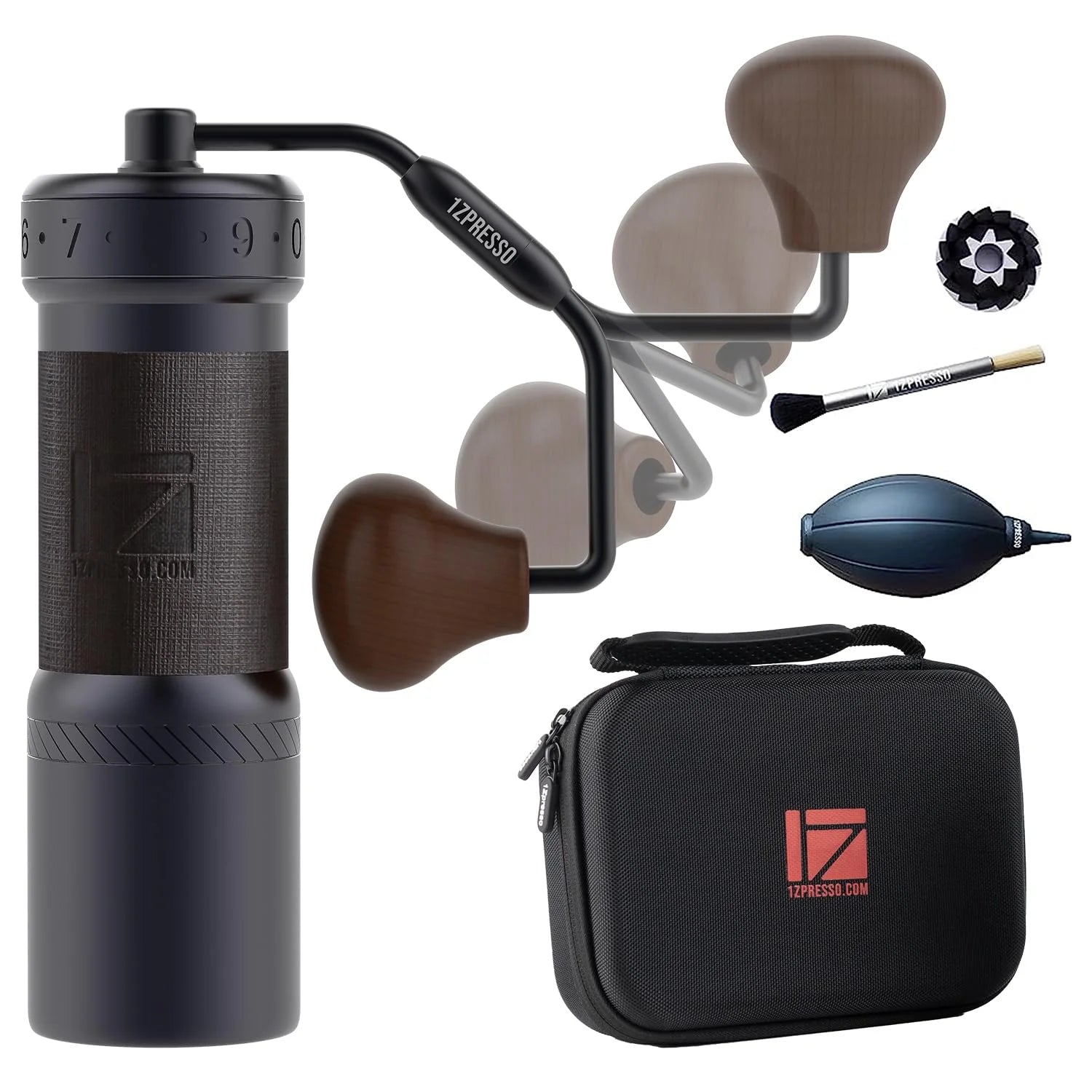 Manual Coffee Grinder Iron Gray Conical Burr Y751
