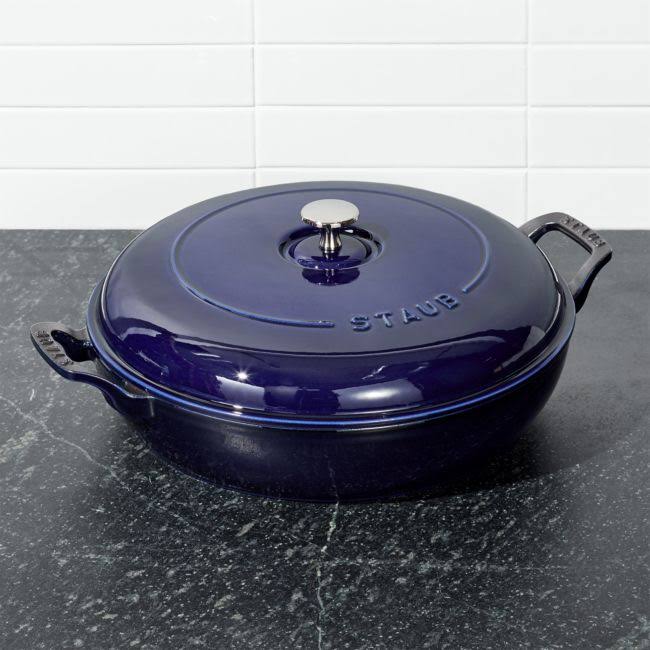 Cast Iron 3.5-qt Braiser Dark Blue B41252