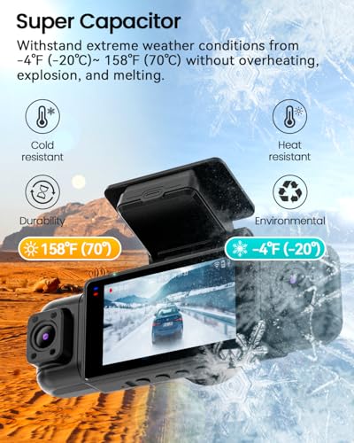 4 Channel Dash Cam 360° View 1080P with 128GB SD Card S746