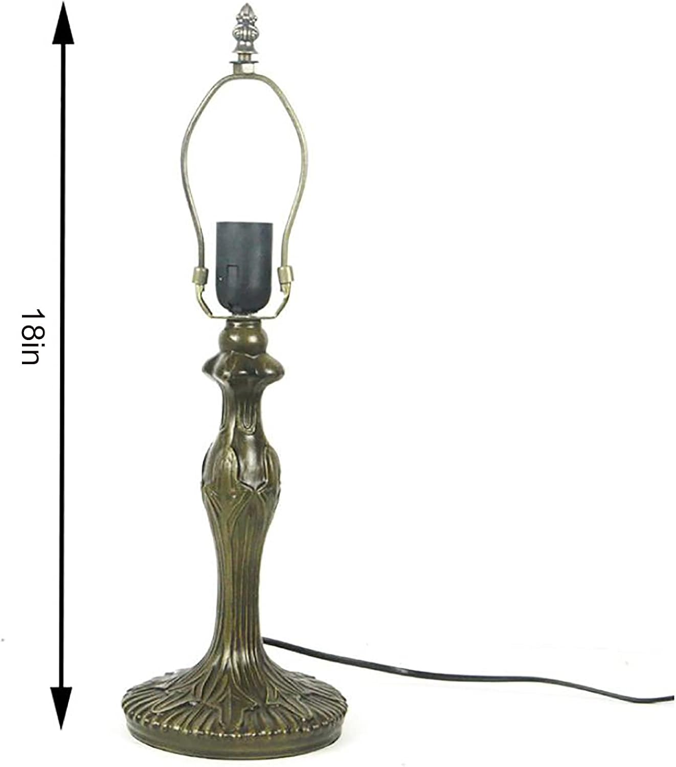 Purple Tulip Stained Glass Table Lamp 12 Inches L199