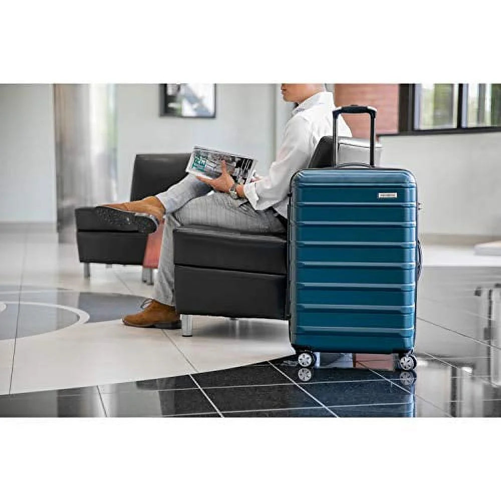 Midnight Black 3-Piece Hardside Expandable Luggage Set with Spinner Wheels N6930