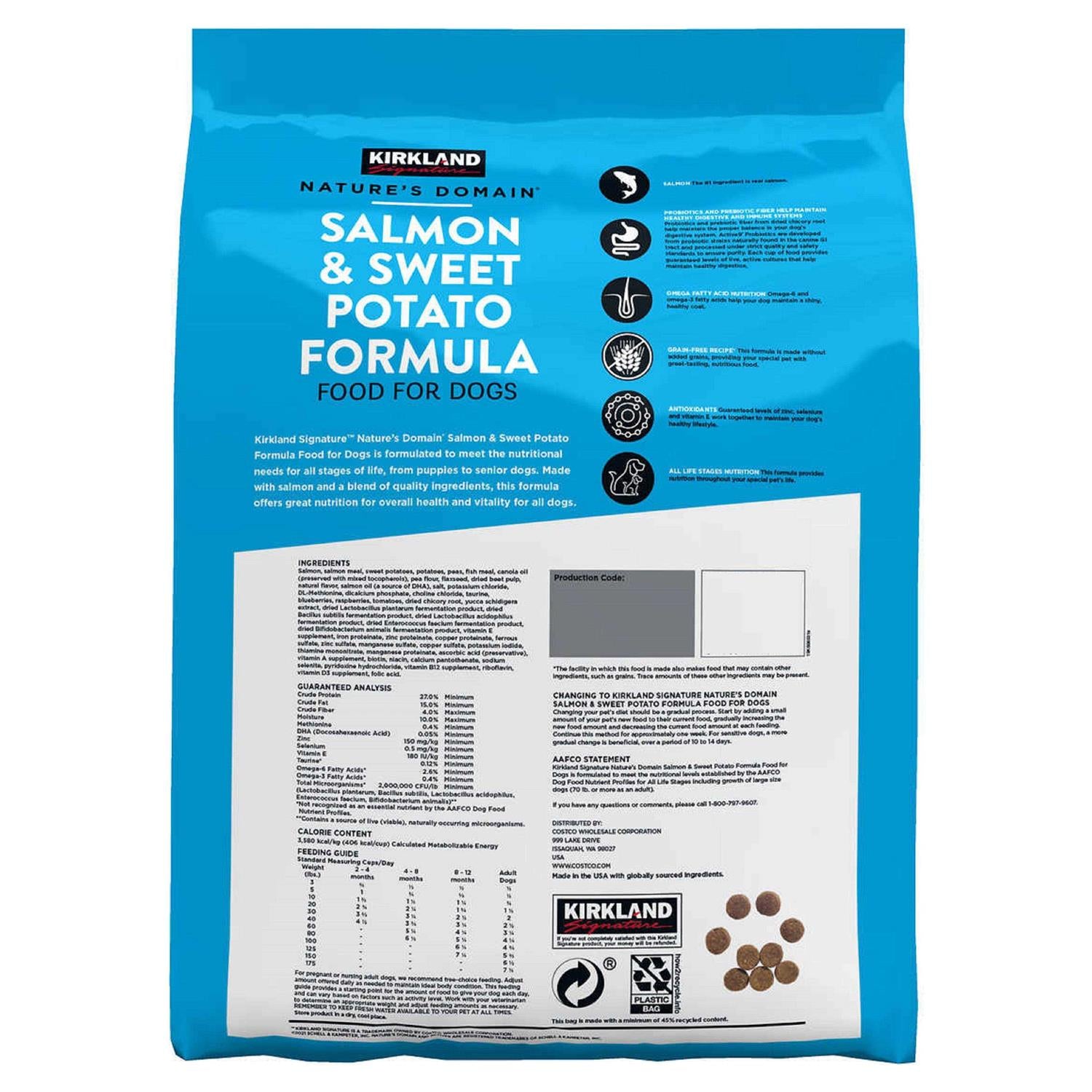 Salmon Meal & Sweet Potato Dog Food 35 lb U55684