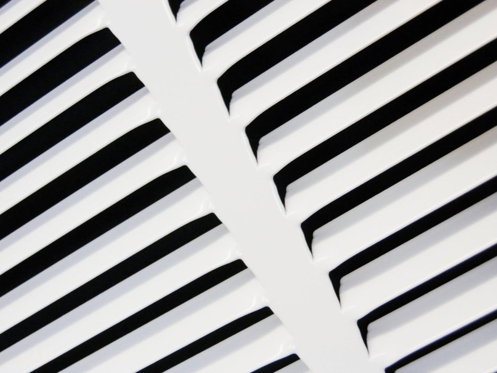 Steel Return Grilles HVAC Duct Cover (30"w X 10"h, White) O706478
