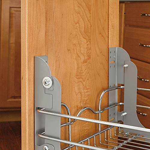 12 in. W x 18 in. D Chrome 2-Tier Wire Basket A991942
