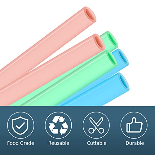 3pcs Reusable Straws with Cleaning Brush I59441