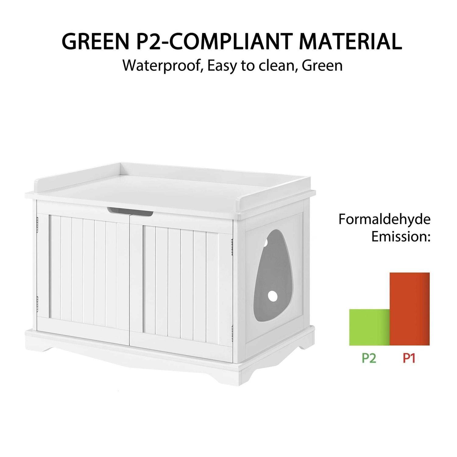 White Decorative Hidden Cat Litter Box Q502664