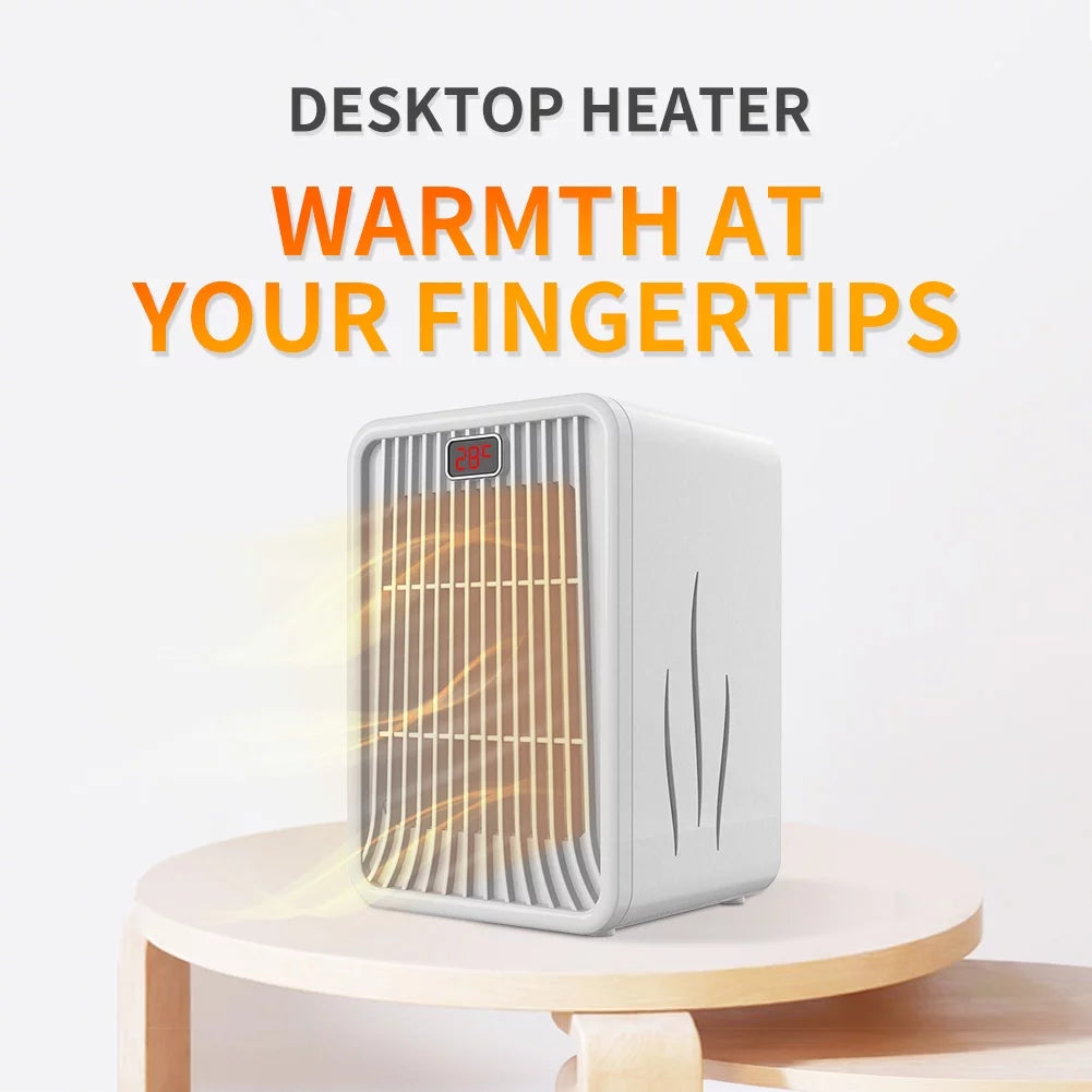 Mini Desktop Heater with LED Night Light D474
