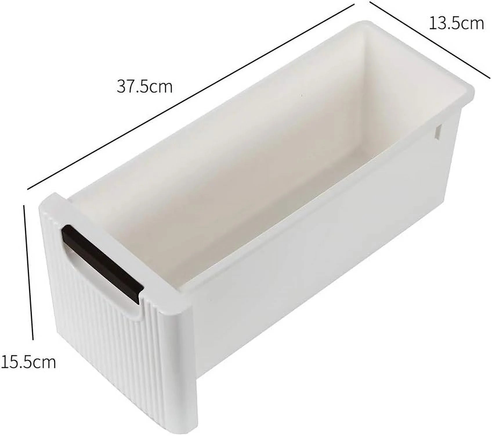 White 3-Tier Rolling Storage Cabinet with 3 Drawers P272