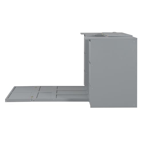 Full Size Murphy Bed with Storage and Drawers Z5361