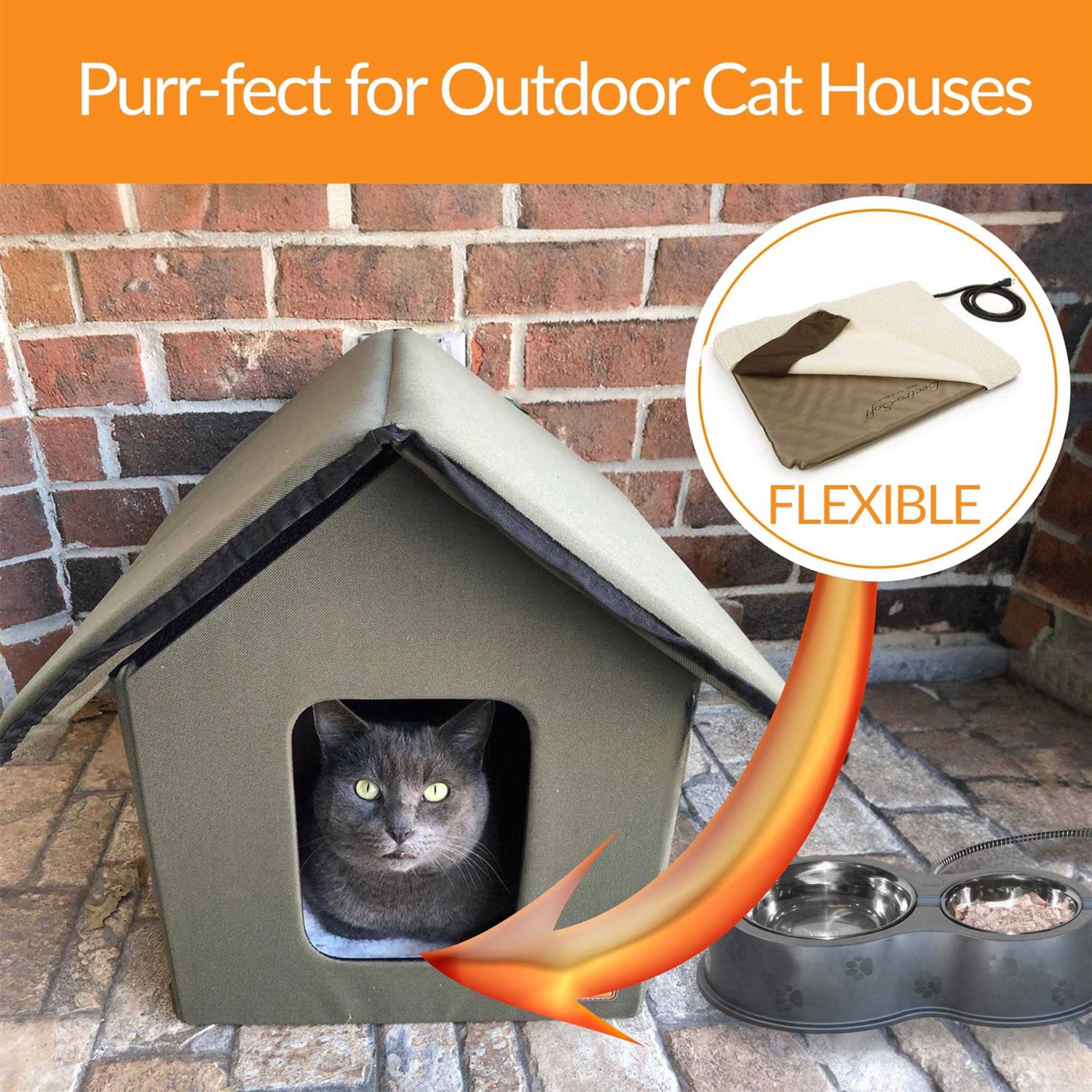 Outdoor Heated Pet Bed U1747