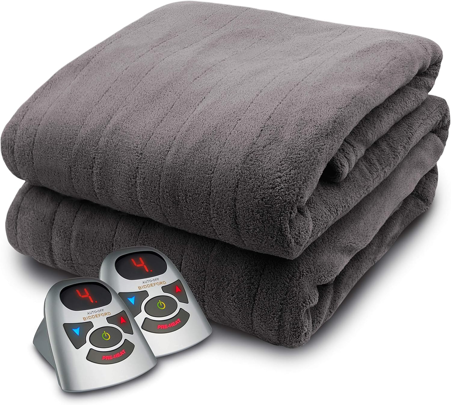Grey Queen Micro Plush Electric Heated Blanket M143832