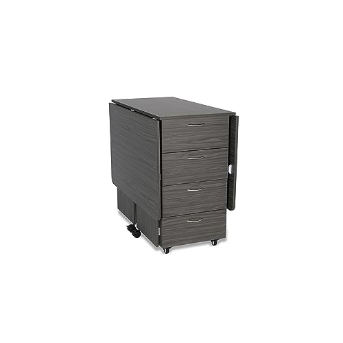 Ash White Cutting Table with Storage P68727