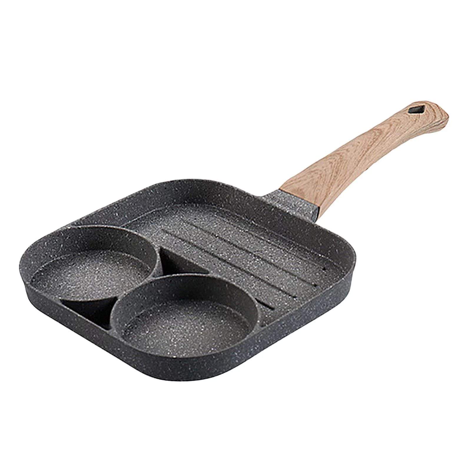 3-Cup Egg Frying Pan with Long Cooking Tool G646233