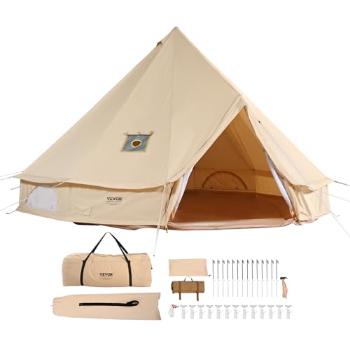 Canvas Bell Tent 6 m Yurt with Stove Jack R36690