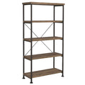 4-Tier Bookcase in Rustic Oak M6036