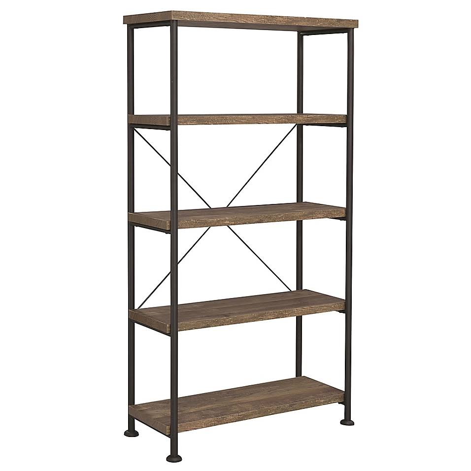 4-Tier Bookcase in Rustic Oak M6036