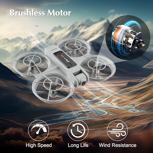 2K Camera Drone with Brushless Motor, 2 Batteries, 30 Mins Flight Time B81406
