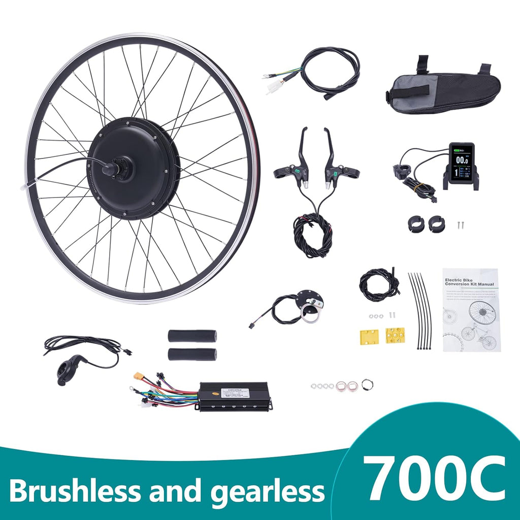 48V 1000W Electric Bicycle Front Hub Motor Conversion Kit K476511