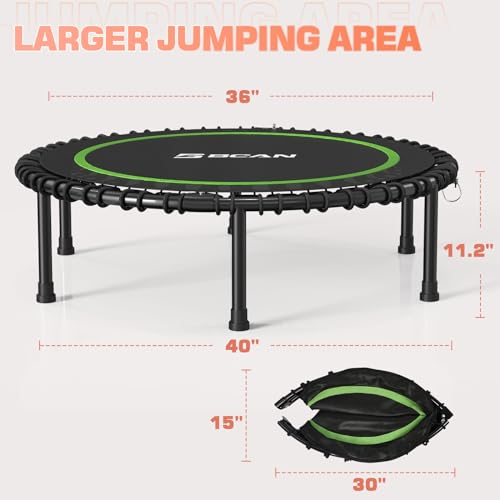 40" Fitness Trampoline with Durable Bungees B3815