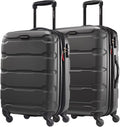 Black Hardside Spinner 2-Piece Luggage Set 24 Inch and 20 Inch E31014