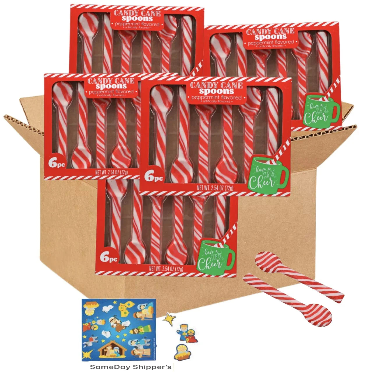Edible Peppermint Spoons 5 Pack Z78987
