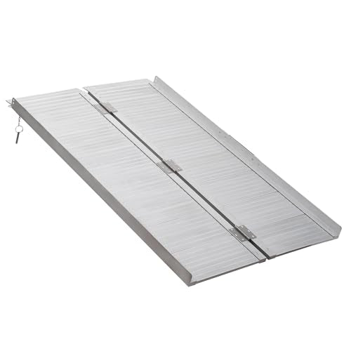 Foldable Aluminum Wheelchair Ramp 6FT with Non-Slip Surface C1657