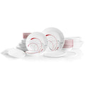 78-Piece Triple Layer Glass Dinnerware Set, Mystic Gray S30822
