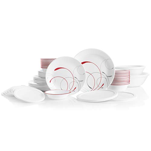 78-Piece Triple Layer Glass Dinnerware Set, Mystic Gray S30822