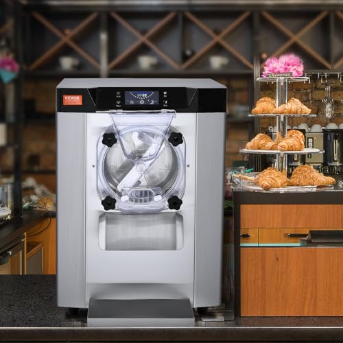 Commercial Ice Cream Machine 1400W 20/5.3 Gph Hard Serve Ice Cream Maker with LED Display B8017