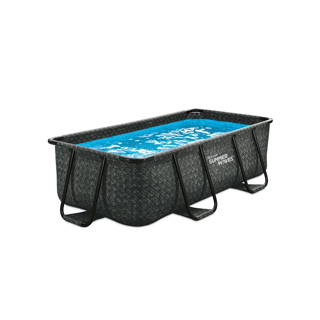16' Long Dark Herringbone Rectangular Pool C610