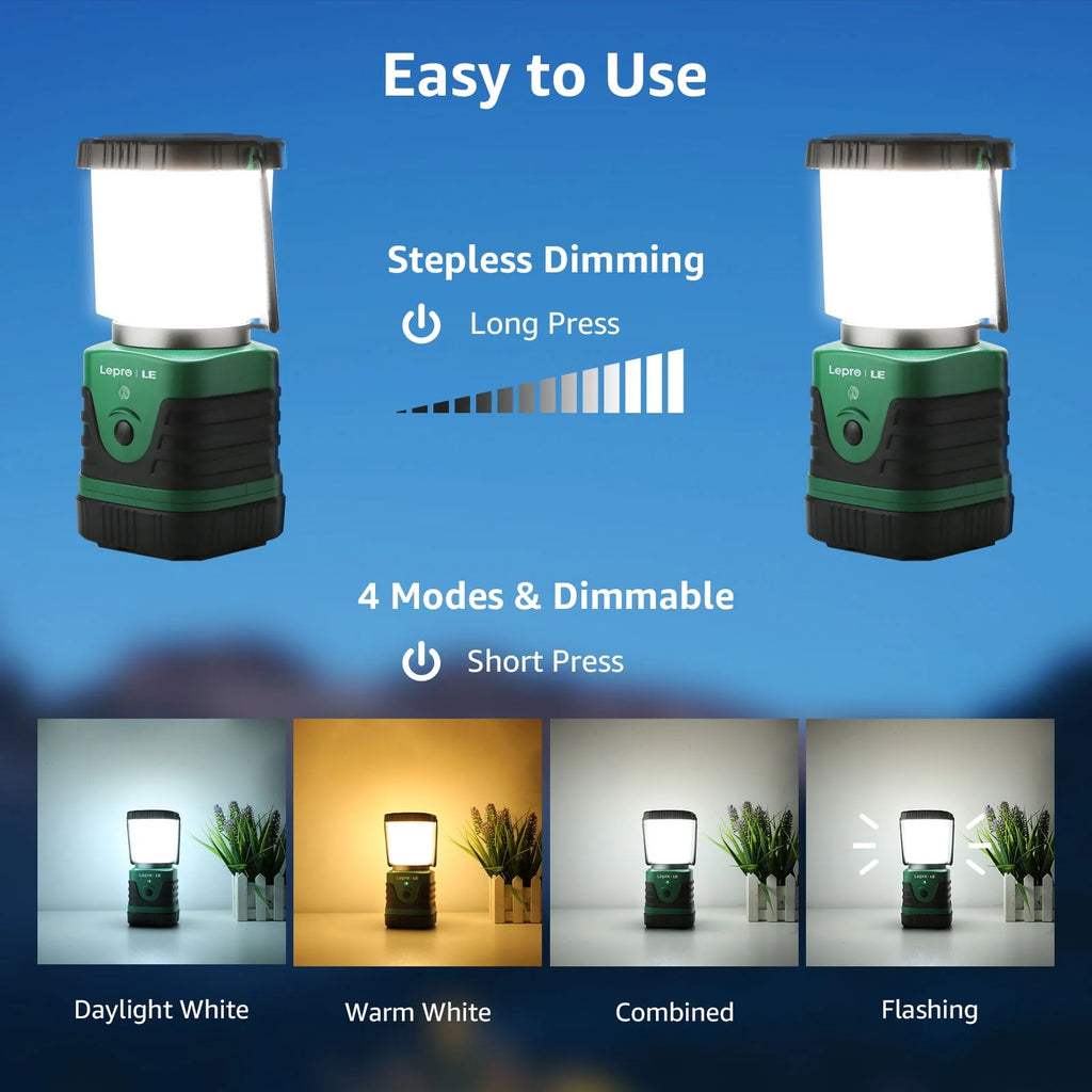 LED Camping Lantern Rechargeable 1000LM 4400mAh X23080