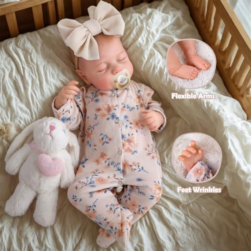 20 Inch Soft Body Realistic Newborn Baby Dolls with Clothes and Toy Accessories V32771