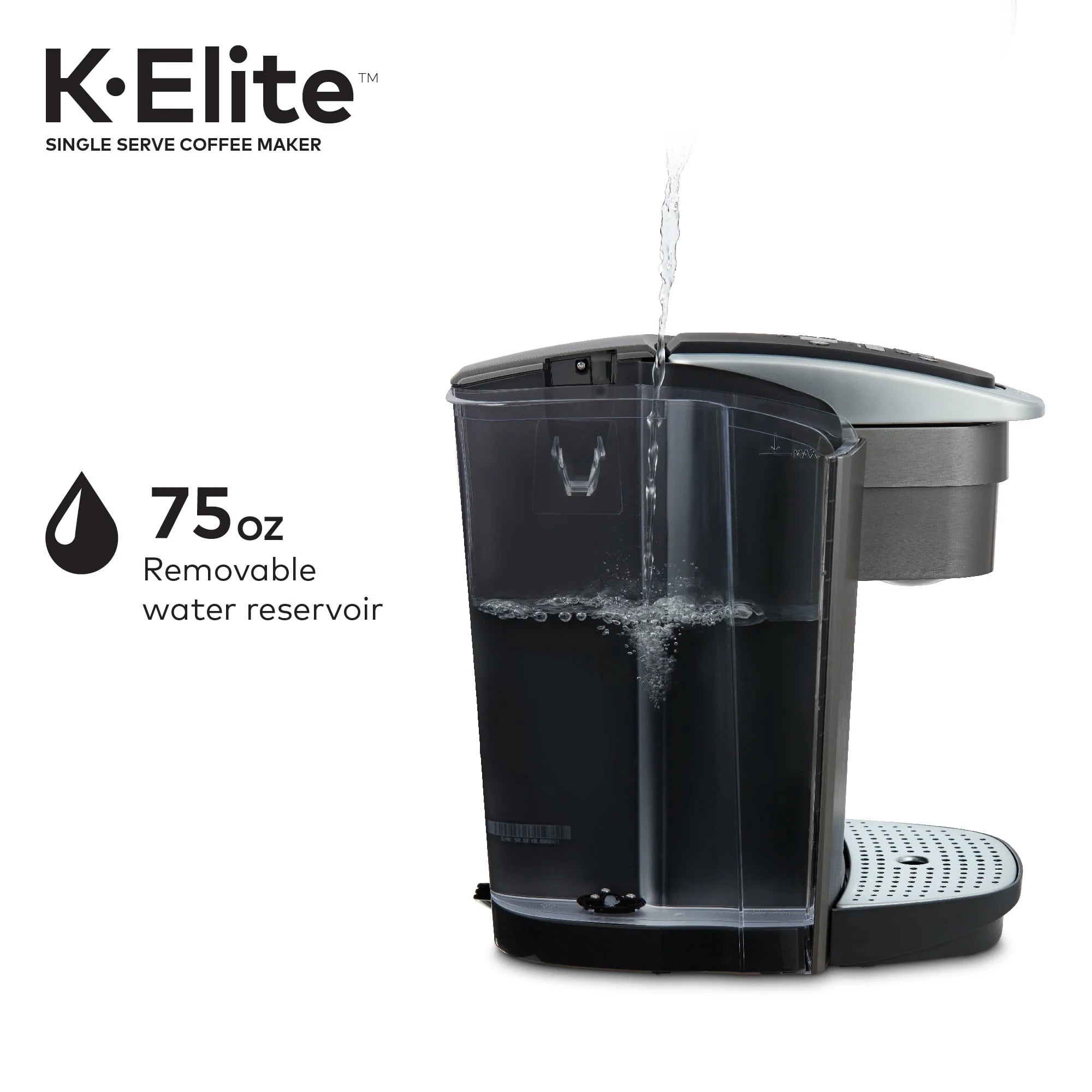 Brushed Silver Single-Serve K-Cup Pod Coffee Maker T922