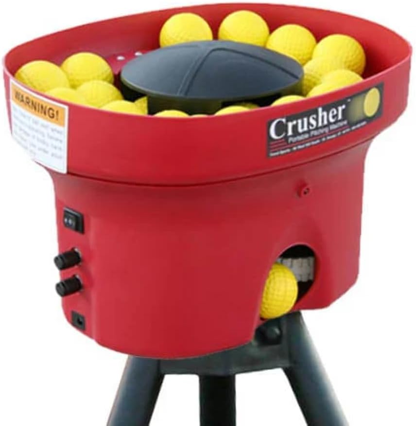 Mini Lite-Ball Pitching Machine with Steel Tripod & 8 Hour Battery T38204