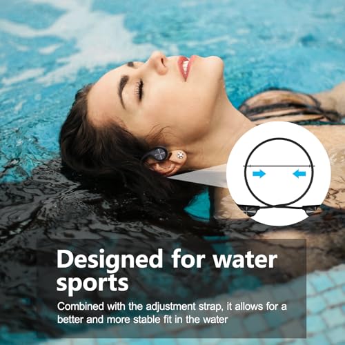 Bone Conduction Headphones Bluetooth 5.4 IPX8 Waterproof 32G Memory Underwater Headphone with MP3-Player O289