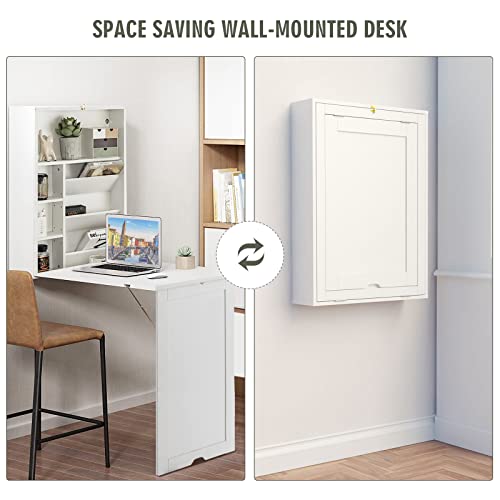 Black Foldable Wall Mounted Table D496