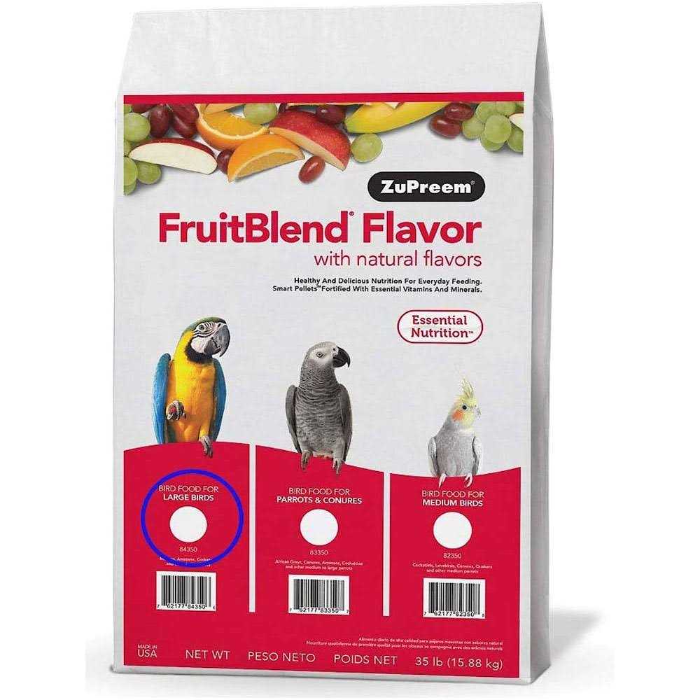 FruitBlend Flavor Food with Natural Flavors for Large Birds I22209