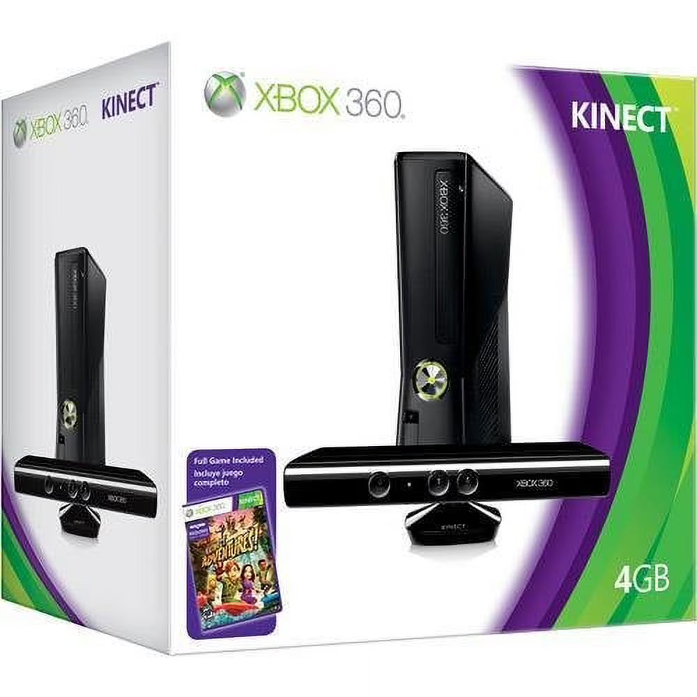 Xbox 360 S 4GB Game Console Kinect W628189