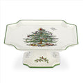 Christmas Tree Sculpted Octagonal Platter, 14-Inch Holiday Serving Platter Y76720