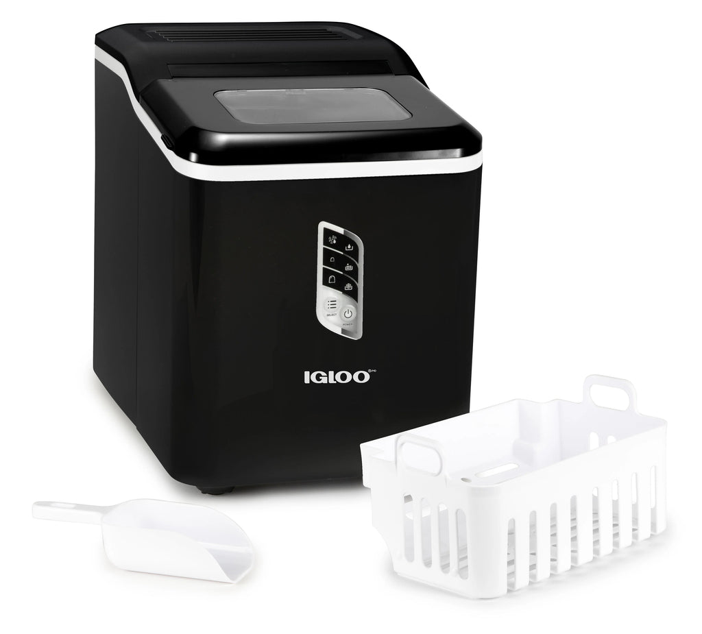 Black 26-Pound Automatic Self-Cleaning Ice Maker O87575