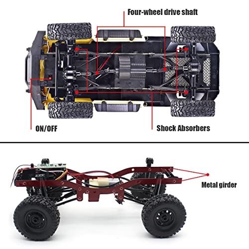 1/16 Scale 4WD Offroad Rock Crawler RC Truck F268984