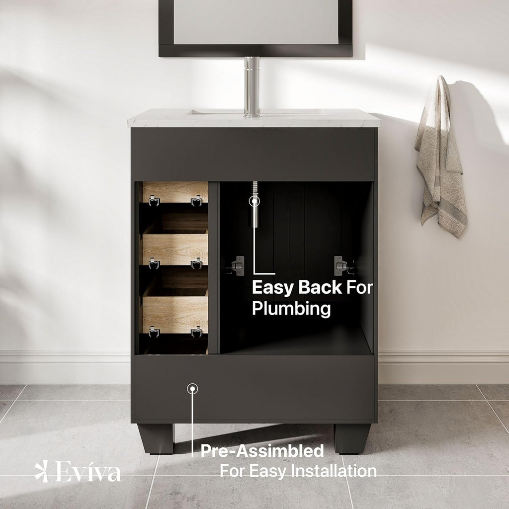 24" x 18" Espresso Bathroom Vanities Z7452