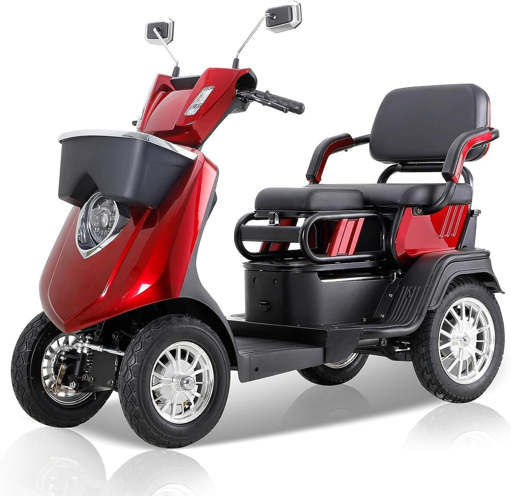 Red 4 Wheel Mobility Scooter 500lbs Capacity N574019
