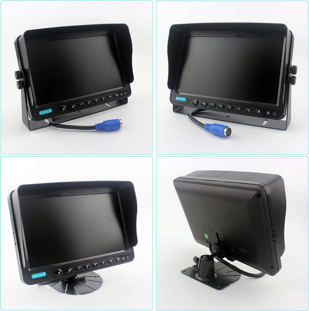 7 inch Quad Split Screen Backup Camera Monitor with DVR Recorder V474195